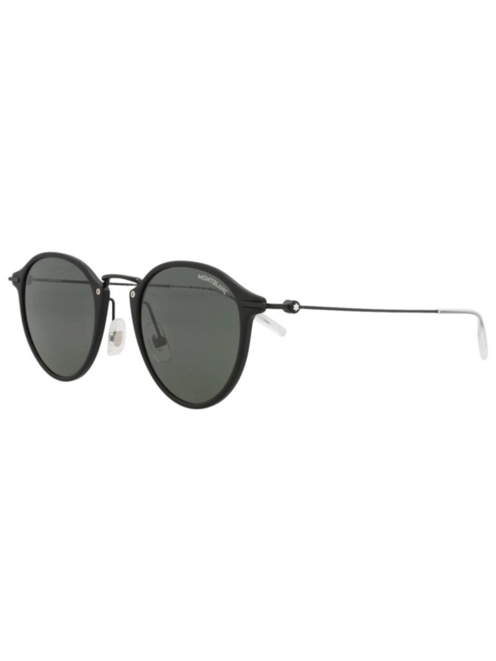 New Montblanc Women's Sunglasses Round Oval Injection Frame Mens Black Black
